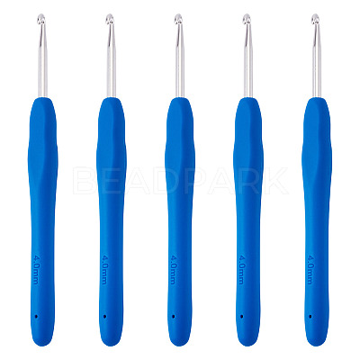 TPR Handle Aluminum Crochet Hook Needles TOOL-TA0001-13C-1