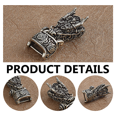 Brass Shackle Clasps KK-WH0816-047AS-1