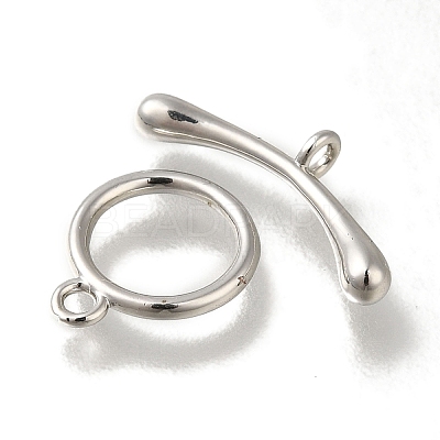 Brass Toggle Clasps KK-H480-02P-1