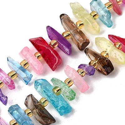 Natural Quartz Crystal Beads Strands X-G-F800-E09-1