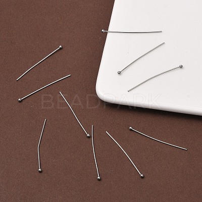 Tarnish Resistant 304 Stainless Steel Ball Head pins STAS-M010-35mm-01-1