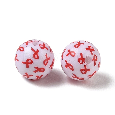 Printed Opaque Acrylic Beads AC-CBA6329-01A-01-1