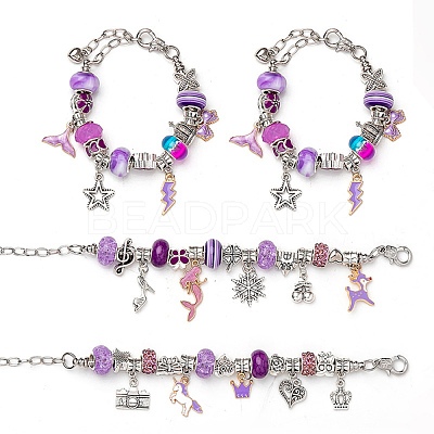 DIY Alloy European Bracelets Making Kits DIY-I108-01A-1