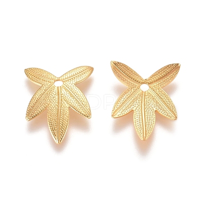 Autumn Theme Brass Filigree Pendants KK-G368-06G-1