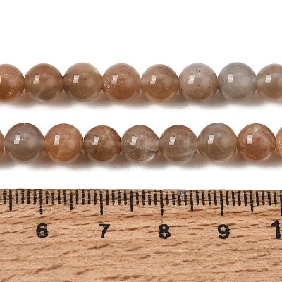 Natural Grey Moonstone Beads Strands G-F632-24-02-01-1