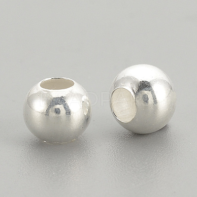 925 Sterling Silver Beads STER-S002-12-5mm-1