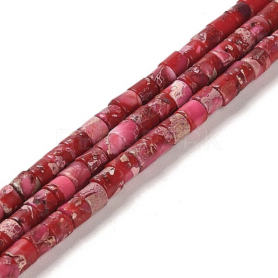 Synthetic Regalite/Imperial Jasper/Sea Sediment Jasper Beads Strands G-F765-E02-01-1