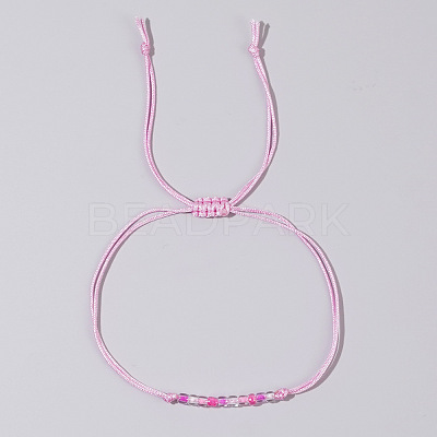Adjustable Glass Seed Beaded Friendship Braided Bracelets for Daily Wear and Gifts BE2039-10-1