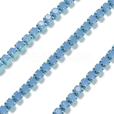 Iron Rhinestone Glass Cup Chain CH-U001-01U-1