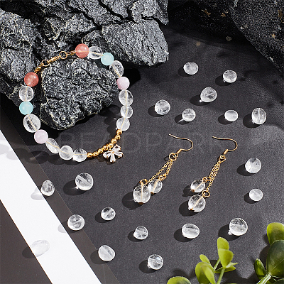 2 Strands Natural Quartz Crystal Beads Strands G-NB0004-28-1