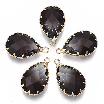 K9 Glass Imitation Tourmaline Pendants X-GLAA-Q069-02H-1