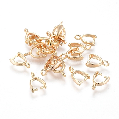 Brass Pinch Bails KK-T029-51G-1
