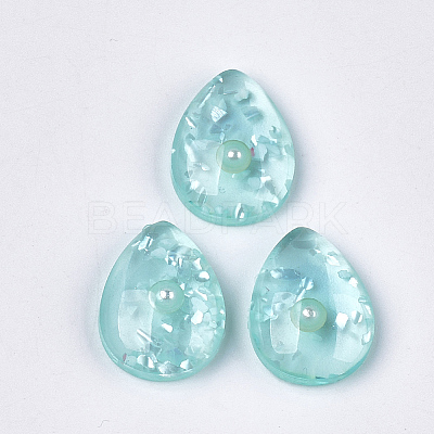 Translucent Resin Cabochons CRES-T014-18D-1