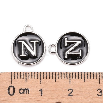 Platinum Plated Alloy Charms X-ENAM-S118-02N-P-1