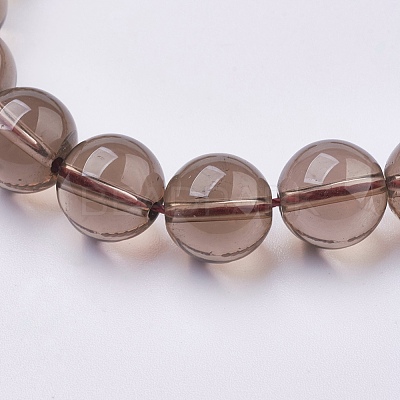 Smoky Quartz Beads Strands X-G-C076-6mm-4-1