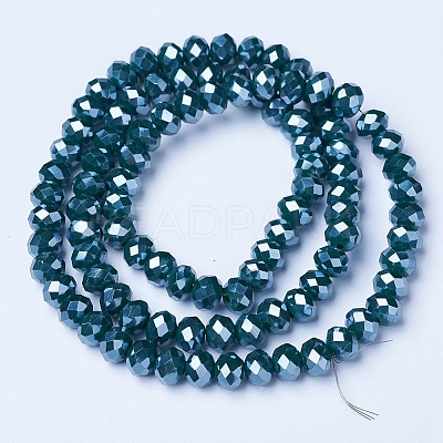 Electroplate Glass Beads Strands EGLA-A044-P1mm-A12-1