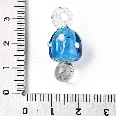 Handmade Lampwork Pendants LAMP-T021-23D-1