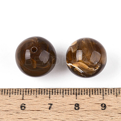 Round Acrylic Imitation Gemstone Beads OACR-R029-16mm-23A-1