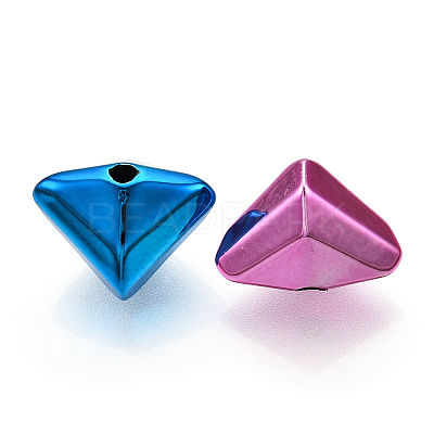 UV Plating Opaque Acrylic Beads PACR-T017-05-1