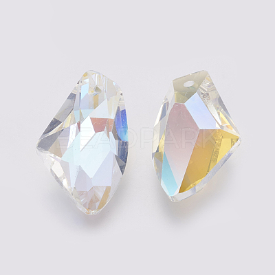 K9 Glass Rhinestone Pendants GLAA-K034-D03-1