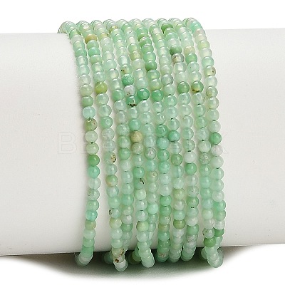 Natural Chrysoprase Beads Strands G-A322-A01-2mm-1