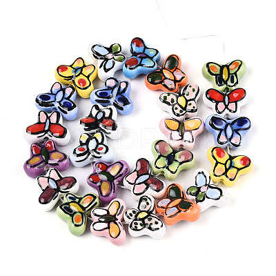 Porcelain Beads Strands PORC-U001-01-1