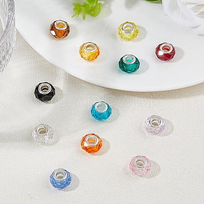 72Pcs 12 Colors Handmade Glass European Beads GLAA-DC0001-55-1