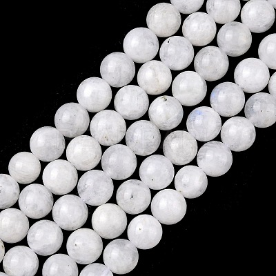 Natural Rainbow Moonstone Beads Strands G-C068-6mm-1-1