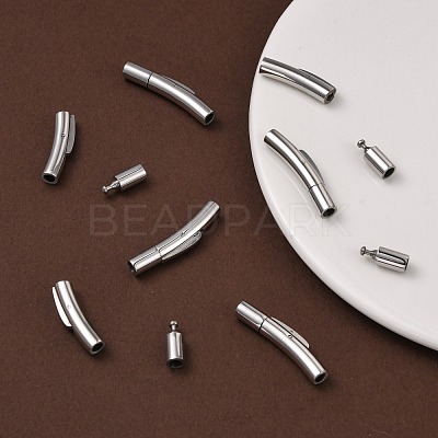 Tarnish Resistant Column 316 Surgical Stainless Steel Bayonet Clasps STAS-A021-3mm-1