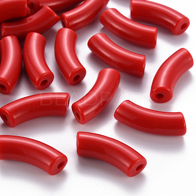Opaque Acrylic Beads MACR-S372-001B-S010-1