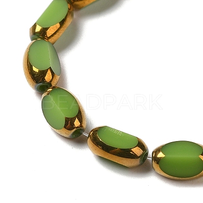 Electroplate Glass Beads Strands X-EGLA-P061-02A-08-1
