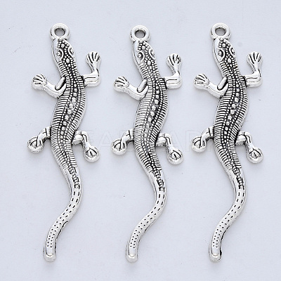 Tibetan Style Alloy Big Pendants TIBE-R316-027AS-RS-1