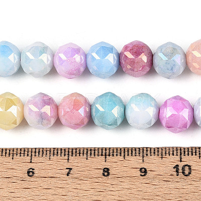 Anti-Tarnish Electroplate Glass Beads Strands GLAA-N010-10mm-02-1