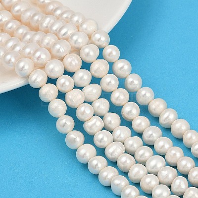 Natural Cultured Freshwater Pearl Beads Strands PEAR-I007-07J-03A-1