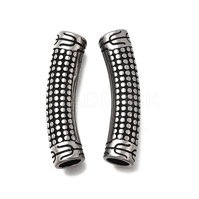 304 Stainless Steel Tube Beads STAS-D382-07AS-1
