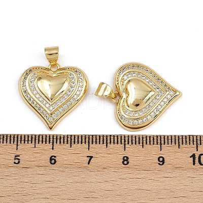 Brass Micro Pave Cubic Zirconia Pendants ZIRC-I367-07G-08-1
