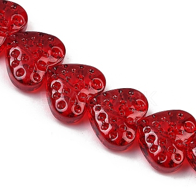 Transparent Glass Beads Strands GLAA-H038-01F-1