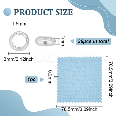 925 Sterling Silver Spacer Beads FIND-BC0005-08B-1