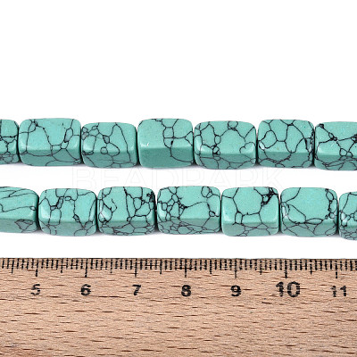 1 Strand Synthetic Turquoise Dyed Beads Strands G-FH0002-59A-1
