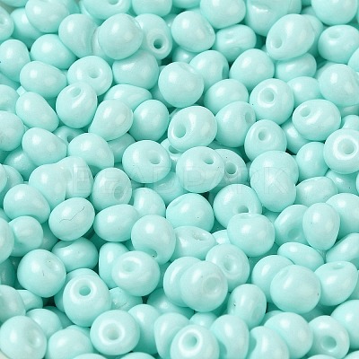 6/0 Opaque Baking Paint Glass Seed Beads SEED-M012-02A-04-1