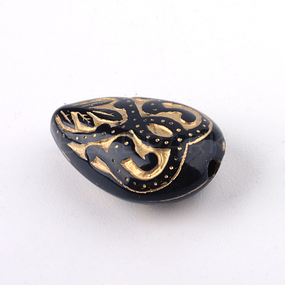 Teardrop Plating Acrylic Beads LS-X-PACR-Q102-151B-1