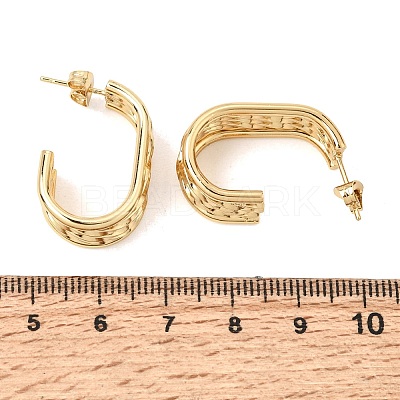 201 Stainless Steel Stud Earrings SA-CBA4A0D-07G-1