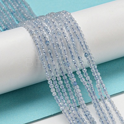 Natural Aquamarine Beads Strands G-A097-A17-01-1