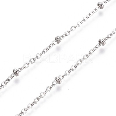 Tarnish Resistant 3.28 Feet 304 Stainless Steel Cable Chain X-CHS-L024-019P-1