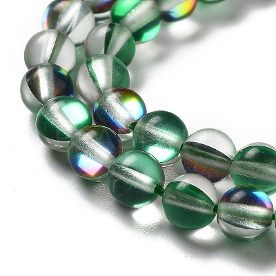 Synthetic Moonstone Beads Strands G-P528-J01-01-1