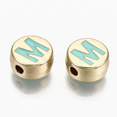 Alloy Enamel Beads ENAM-S122-029M-RS-1