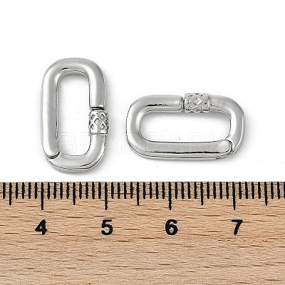 Brass Spring Gate Rings KK-Z078-01P-1