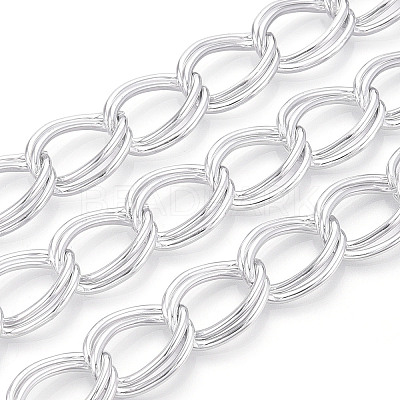 Aluminium Double Curb Chains CHA-N004-04P-1