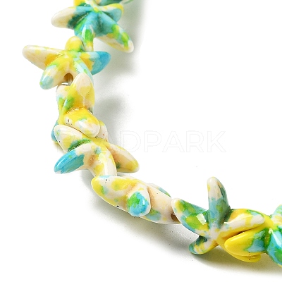 Synthetic Turquoise Dyed Beads Strands G-P507-04G-1