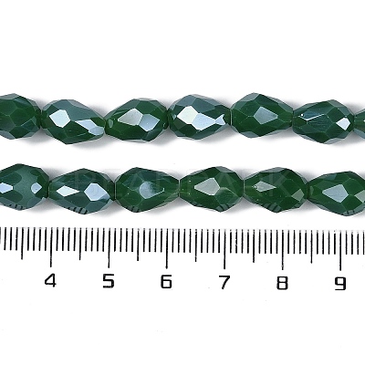 Opaque Solid Color Electroplate Glass Beads Strands LS-EGLA-N013-P6mm-B04-1